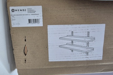 Afbeelding van Nieuwe verstelbare wandplank dubbel 100x300x600mm