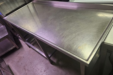 Afbeelding van RVS werktafel 160x73 cm