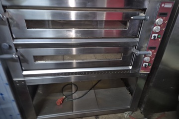 Afbeelding van Brede dubbele elektrische pizzaoven Diamond LP M 12L