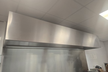 Afbeelding van rvs afzuigkap 350 cm