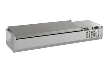 Afbeelding van Nieuwe OPZETVITRINE RVS DEKSEL 1/3 GN x 5