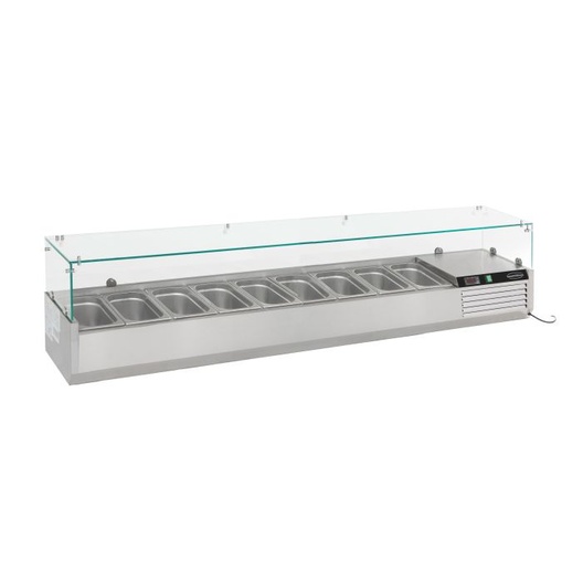 GEKOELDE OPZETVITRINE 200cm