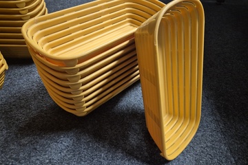 Afbeelding van Kunststof broodmandjes ovaal 10 stuks 33 cm