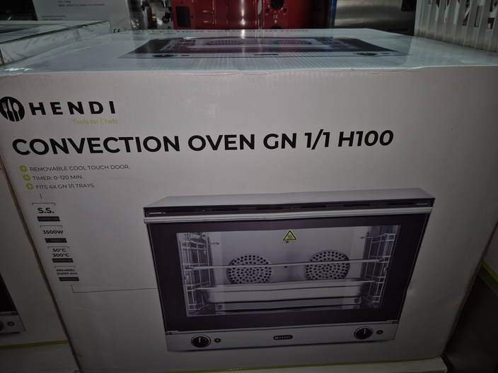 Nieuwe Hendi heteluchtoven H100 GN1/1
