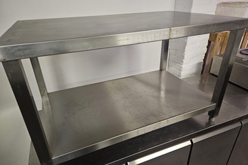 Afbeelding van werktafel rvs 100x60x60