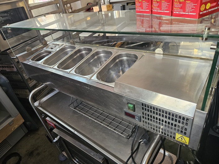 Opzetkoeling 120x36 cm met glas