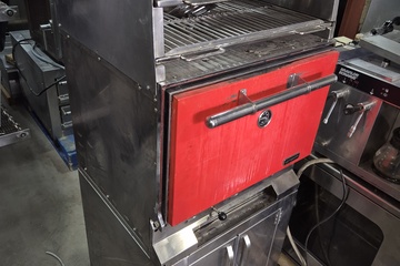 Afbeelding van Houtskool professional charcoal oven red op onderstel