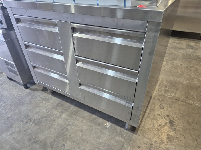 rvs kast met 6 laden nieuw