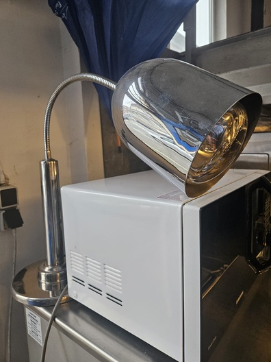 Warmtelamp rvs