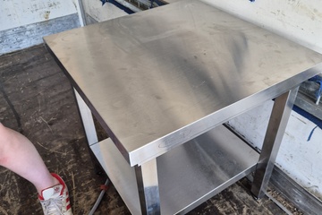 Afbeelding van rvs werktafel