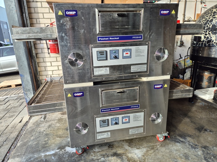 Dubbele DMP lopende band gas pizza ovens