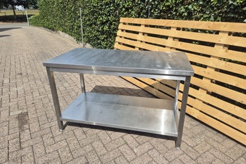 Afbeelding van rvs tafel 140cm