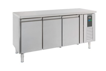 Afbeelding van 3 drs rvs koelwerkbank nieuw