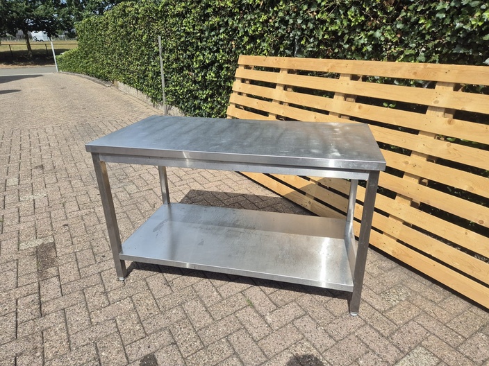 rvs tafel 140cm