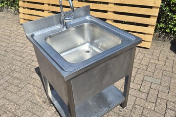Afbeelding van rvs spoeltafel