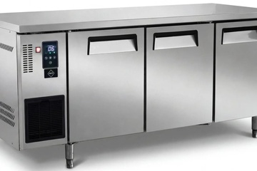 Afbeelding van rvs 3 deurs koelwerkbank 180 cm nieuw
