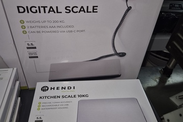 Afbeelding van Weegschaal digitaal tot 200kg nieuw